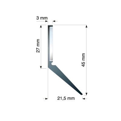 Raclor pentru ghidaje FBA-V flex 45